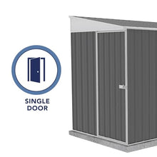 Absco Durango 5' x 10' Metal Bike Shed, Woodland Gray