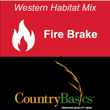 Country Basics Fire Brake Grass Seed Mix – Drought Tolerant Native Western Blend for Fire-Resistant Landscaping & Defensible Space – Cool Season Low-Growing Habitat Seed 25 LB