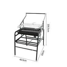 Outdoor Dismantlable BBQ Rotating Grill Mesh Frame for Charcoal Chicken, Beef, and Courtyard Oven(SKJ-004)