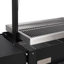 KoolMore 50 in. Charcoal BBQ Grill, Argentine Style Outdoor Grill with Adjustable Grate, Heavy Duty Barbecue Grill, Black