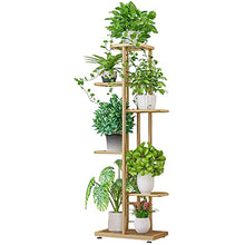 ZOCWJK Plant Stand 6 Tier Iron Art Plant Stand 7 indivual Unit Shelving Flower Pot Storage Rack for Balcony Garden Indoor,