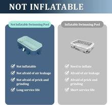 YUEWO Foldable PVC Swimming Pool Hard Plastic Shell Portable Swimming Pool for Adults Blow Up Pool for Family Garden Backyard (2.6m/102in)