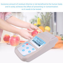 Residual Chlorine Detector, 0-5.00mg/L Water Quality Tester, PH and Cl2 Content Measurement, with Suitcase, 10 Data Storage, for Swimming Pool, Spa Center