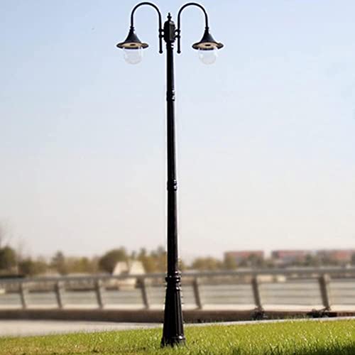 Post Lights Outdoor 230cm 90.55in Outdoor Lamp Post Light Garden Pillar Post Light Aluminum Exterior Path Pillar Lamp Bollard Path Lamp Mains Powered Street Light IP65 Post Light Pillar Lamp