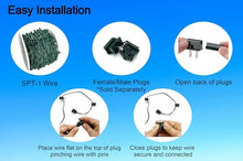 KFG Creative Solutions 1000 feet C9 Christmas Spool Green Wire with Socket – 12 inch Spacing, Intermediate Base (C9/E17), Spt-1, Stringer Bulk Reel