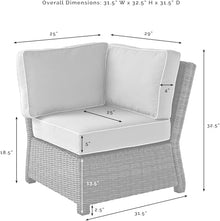 Crosley Furniture Bradenton Corner Sectional Chair