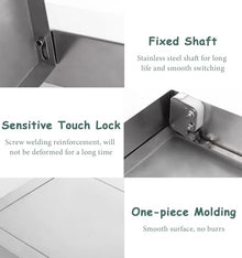 Oracra Crawl Space Floor Access Door, Metal Easy Access Panel Wall Hole Cover, Push Click Magnetic Loft Access Hatch for Plumbing Electrical Wiring(400x700mm/16x28in)