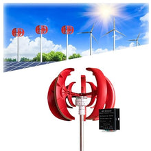 AISINILALAO 1000W Lantern 12V 24V 48V Wind Turbine Power Generator,with MPPT Chargerr Controller 5 Blade Portable Wind Turbine Suitable for Outdoor Courtyard Use,24v