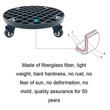 QUANGJN Plant Caddy with Wheels Heavy Duty,660Lb Capacity, Rolling Plant Stand, Planter Caddies Round Large Flower Pot Mover Plant Dolly Holder Planter Trolley Cas,