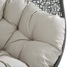 Modway Hide Outdoor Patio Swing Chair, Gray Beige
