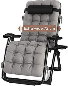 Lightweight Recliner Chairs with Cushions Outdoor Garden Patio Lawn Chairs Reclining for Heavy People Zero Gravity Beach Deck Sun Lounger (Color : A)