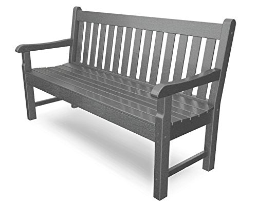 POLYWOOD® Rockford 60" Bench in Slate Grey