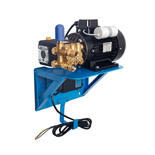 Canpump Electric Pressure Washer 2500 PSI, 2.3 GPM – Bertolini WBH 2525 Triplex Pump, 4 HP Nicolini & C Motor 240 V, Wall Mount Bracket, Wireless Control TSS, Spray Gun, Wand, 30-Ft Hose, 5 Nozzles