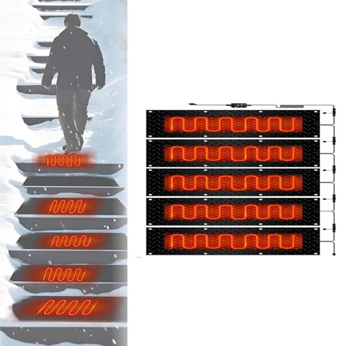 Coal2ToalPW Snow Melting Mats - Anti-Slip Outdoor Snow and Ice Melting Mats (3 Pcs 40x160cm/15.7x63in)(30x150cmx5Pcs)