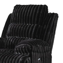 Becca Zero Wall Power Recliner Chair w USB, Pillow Arms, Black Corduroy