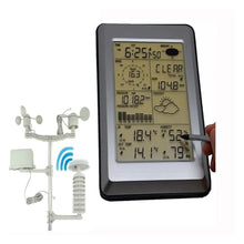 EQBVZZRD Wind Sensors Pro Wireless Weather Station PC Interface Touch Panel Solar Sensor Hygrometer Humidity Rain Wind Pressure Weather Station Center