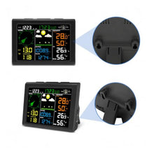 Outdoor Rain Gauge, Wireless Weather Station Digital with Solar HD Color Display