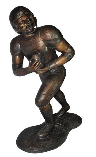 P&F HIGH QUALITY PRODUCTS Life Size American Footballer Champion Bronze Statues Sculptures