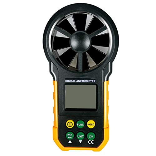 CARUTU Handheld Anemometer, Digital Wind Speed CFM Meter Gauge Air Flow Velocity Tester for Measuring Wind Speed