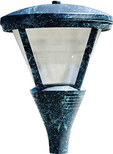Dabmar Lighting GM588-VG-MT Large Post Top Cone Shape Fixture, 250W Hp, Black Finish