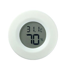 ASWRTYJO ABS Circular Embedded Electronic Digital Temperature Humidity Meter(D)