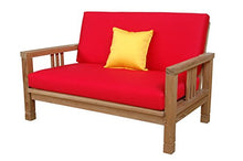 Anderson Collections SouthBay Deep Seating Loveseat with Cushions Color: Weaves - Linen Champagne