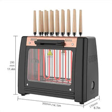 Electric Barbecue Grill, Electric Smokeless Barbecue Grill, 1200W Smokeless 360 ° Automatic Rotating Lamb Skewers Vertical Grill, Cooks Kebabs, Skewers and Roasts, 16 String, for Bonfire and Patio
