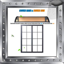 Door awnings Window Awning Door Canopy Window Awnings Awnings for Patio Rain Snow Protection Cover Shade Canopy Patio Awning Outdoor Canopy for Garden/Porch/Window 120x200cm/48x79in Smoke Gray