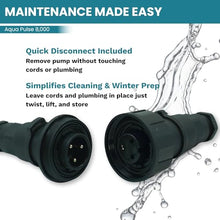 Aqua Pulse Submersible Pond Pump, 8,000 GPH, 100 ft Quick Disconnect Cord
