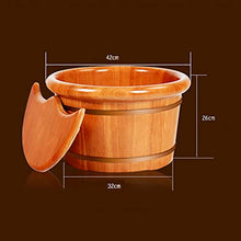 Bucket for Foot Bath,Sauna Accessories Sauna Bucket Water Bucket,Handmade Wooden Footbath Tubs,Foot Relaxing Barrel Present