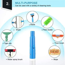 CUTPOIY Adjustable 180° Water Fed Pole Brush - Telescopic Aluminum Pole for Solar Panel Cleaning, 30cm Brush Head, 11m Reach, Ideal for Photovoltaic Maintenance, 50cm Brush-10m Pole