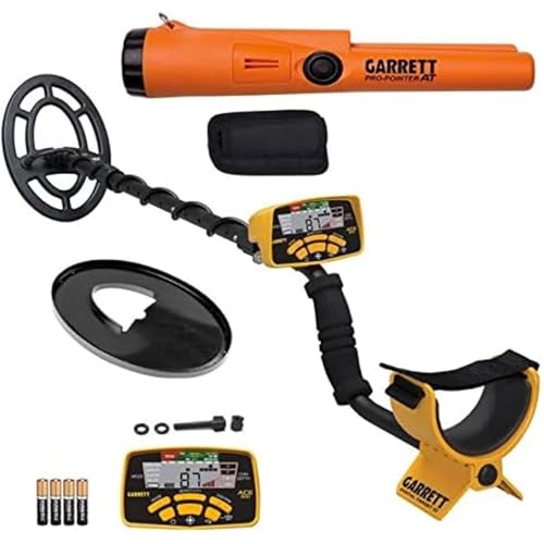 Garrett ACE 300 Metal Detector Bundle – Made in the USA - Digital Target ID, Iron Resolution, Adjustable Frequency, Includes Pro-Pointer AT & Searchcoil Cover