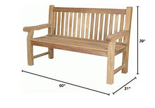 Anderson Teak Patio Lawn Garden Furniture Devonshire 3-Seater Extra Thick Bench