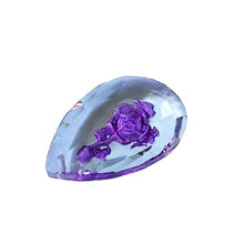 100pcs/Lot, 50mm, Light Purple Glass Chandelier Parts Inside Carving Rose Suncatcher Prism Pendants For Diy Handwork Gift