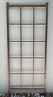 Classic Metal Garden Trellis, with 12" Ground Stake, Plant Trellis, All Aluminum, Handmade, 65" x 27", Garden Decor, Yard Art