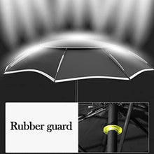 LumaGrove Windproof Beach Umbrella, PortableProtection Fishing Umbrella, Tilt Aluminum Pole, Sun Shade Parasol, with Bag, Black(220cm/7ft)
