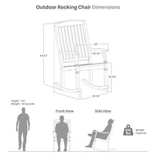 Cambridge Casual Arie Teak Wooden Rocking Chair, Durable Outdoor Rocker for Patio, Deck, and Porch – Stylish and Comfortable Wooden Rocking Chair for Relaxing in Outdoor Spaces