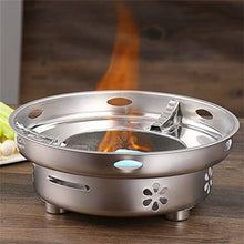 TBLOTYD Hot Pot Heater Outdoor Household BBQ Stainless Steel Spirit Party Camping Stove Tourist Burner