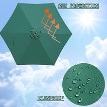 UWYTGF Garden Umbrella Parasol Heavy Duty Outdoor Sun Umbrella,Round Umbrellas Sunscreen with Tilt Function,for Patio,Lawn,Pool,Garde,Wine Red,2.7M