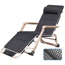 Folding Sun Lounger Deck Chair with Armrest Garden Relaxing Recliner Outdoor Comfortable Seat Bed Reclining Chair for Patio Camping Beach