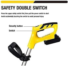 UWYTGF Garden Tiller,Electric Tillers Cordless Electric Garden Tiller, Cultivator & Rotavator, Lithium-Ion Battery Pack Tiller Cordless Garden Cultivator