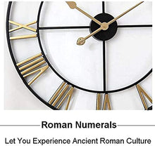 Weatherproof Outdoor Wall Clock, Retro Garden Wall Clocks Iron Garden Ornaments Outdoor, Roman Numeral Precise Timing