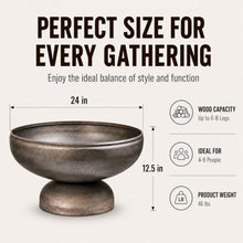 Ohio Flame Liberty 24” Wood Burning Fire Pit Carbon Steel Outdoor Bowls
