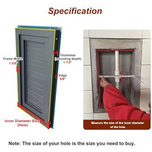 Outdoor Aluminum Access Panel Waterproof, Plumbing/Crawl Space/HVAC/Loft Access Hatch, Lockable Concealed Heavy Access Door(38x40in)