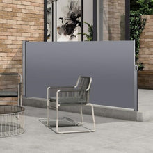 138"X71" Retractable Side Awning, Grey, Waterproof & - Privacy Herbarium 138" X 71'' Waterproof, for Terrace