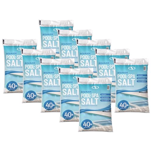 Aqua Joe Pool and Spa Salt Chlorine Generators, 40 Lbs, 10-Pack, AJ-PS40