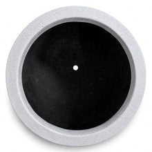 Set of 3 Round Cylinder Polystone Indoor/Outdoor Planters, Gray