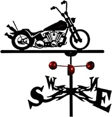 Weathervane Metal for roof Garden Yard Decorative Wind Vane Wind Vane Garden Courtyard Metal Iron Wind Vane Farm Durable Black (#1)