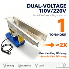 IntXanth Mini Electromagnetic Vibrating Feeder 1 Ton/Hour Shaking Feeding Machine GZV-3 with Controller, 3000/3600 BPM for Food, Chemical, Mining & Grain Processing 110V/220V