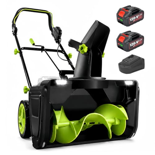 SHUMIAO 40V Electric Snow Blower, 3500W Brushless Motor, Adjustable Chute